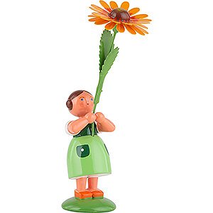Kleine Figuren & Miniaturen WEHA Blumenkinder Sommerblumenmdchen mit Kokardenblume - 12 cm