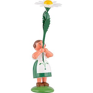Kleine Figuren & Miniaturen WEHA Blumenkinder Sommerblumenmädchen mit Margerite - 12 cm