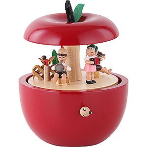  Spieldose Apfel Kinderkonzert - 14 cm