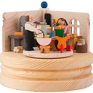 Spieldosen Diverse Motive Spieldose Spielzeugmacherwerkstatt - 8,5 cm