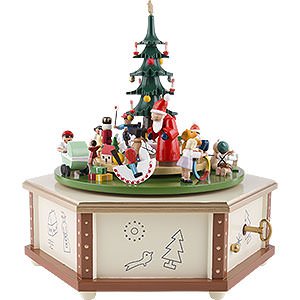 Spieldosen Weihnachten Spieldose Weihnachtsbescherung - 24 cm