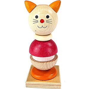 Wooden Toys Construction games Bauspiele Stacking Game Kittens - 14 cm / 5.5 inch