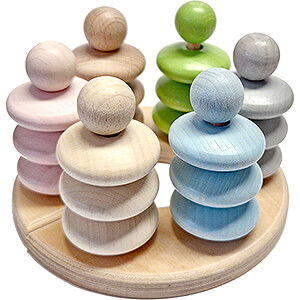 Wooden Toys Construction games Stacking Game Nature - 7 cm / 2.8 inch
