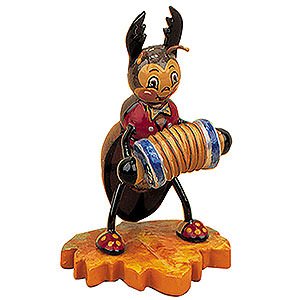 Small Figures & Ornaments Hubrig Beetles Stag Beetle with Accordion - 8 cm / 3 inch