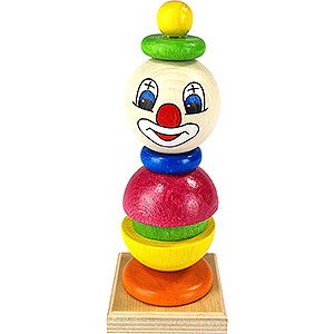 Holzspielzeug Bau- und Legespiele Stapelspiel Clowny - 16 cm