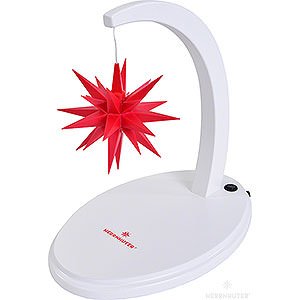 Advent Stars and Moravian Christmas Stars Herrnhuter Product Finder Star Arch White with A1e Red - 29 cm / 11.4 inch