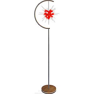 Advent Stars and Moravian Christmas Stars Herrnhuter Product Finder Star Lamp - Indoor use with I6 White with Red Core - 236 cm / 93 inch