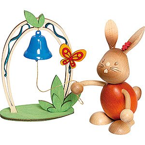 Gift Ideas Easter Stupsi Bunny with Bell - 12 cm / 4.7 inch