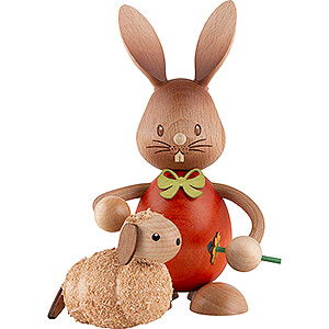 Kleine Figuren & Miniaturen Osterartikel Stupsi Hase mit Lamm - 12 cm