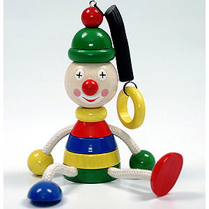 Wooden Toys Construction games Swinging Clown - 14 cm / 5.5 inch
