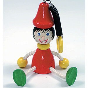 Wooden Toys Construction games Swinging Figure Pinoccio - 16 cm / 6.3 inch