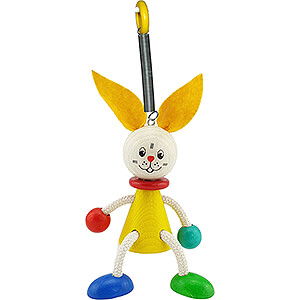 Wooden Toys Construction games Swinging Figure Rabbit - 18 cm / 7.1 inch