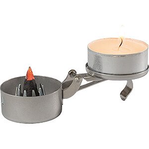 Smokers All Smokers Tea Candle and Incense Cone Holder - 2x8 cm / 0.8x3.1 inch