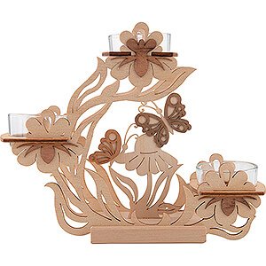 World of Light Candle Holder Misc. Candle Holders Tea Light Candle Holder - Flowers and Butterflies - 17 cm / 6.7 inch