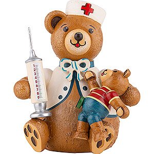 Small Figures & Ornaments Hubrig Hubiduu Teddy mini - First Aid - 7 cm / 2.8 inch