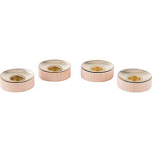 Weihnachtspyramiden Zubehr & Kerzen Teelichteinstze fr Kerzen 1,4 cm - 4er-Set