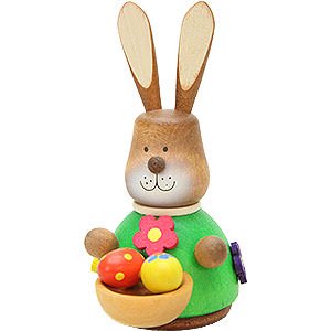 Small Figures & Ornaments Easter World Teeter Bunny with Egg-Basket - 9,8 cm / 3.9 inch