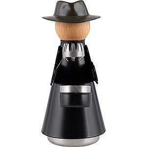 Smokers Misc. Smokers The Incense Cone Man with hat and cap black - 15cm / 5.9inch
