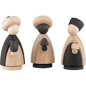 Nativity Figurines All Nativity Figurines The Three Wise Men Natural/Anthracite - Large - 10 cm / 3.9 inch
