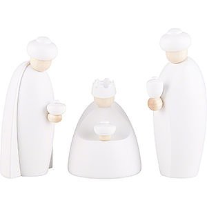 Small Figures & Ornaments Björn Köhler Nativity small white The Three Wise Men, White - 12 cm / 4.7 inch