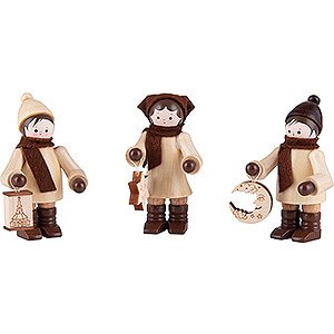 Kleine Figuren & Miniaturen Thiel-Figuren Thiel-Figur Lampionkinder - natur - 3-teilig - 5,5 cm