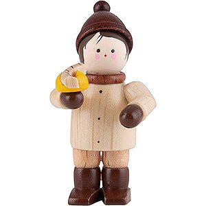 Kleine Figuren & Miniaturen Thiel-Figuren Thiel-Figur Mini-Figur Junge mit Bratwurst - natur - 4,6 cm
