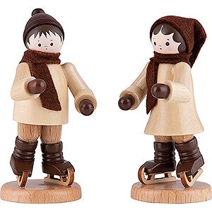 Kleine Figuren & Miniaturen Thiel-Figuren Thiel-Figur Schlittschuhkinderpaar - natur - 7 cm