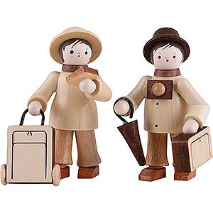 Kleine Figuren & Miniaturen Thiel-Figuren Thiel-Figuren Touristenpaar - natur - 6 cm