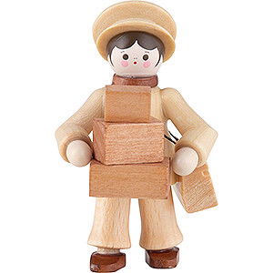Small Figures & Ornaments Thiel Figurines Thiel Figurine - Parcel Deliverer - natural - 5,5 cm / 2.2 inch