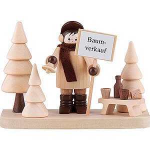 Small Figures & Ornaments Thiel Figurines Thiel Figurine - Tree Seller on Base - 6 cm / 2.4 inch