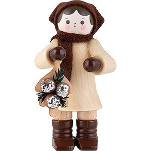 Small Figures & Ornaments Thiel Figurines Thiel Figurine - Woman with Tree Ornament - natural  - 5,5 cm / 2.2 inch