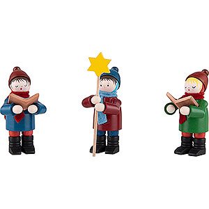 Small Figures & Ornaments Thiel Figurines Thiel Figurines - Carolers - 3 pieces - coloured - 7 cm / 2.8 inch
