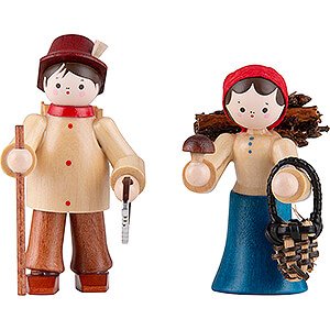 Small Figures & Ornaments Thiel Figurines Thiel Figurines - Forest People - 2 pieces - coloured - 6 cm / 2.4 inch