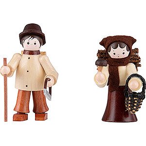 Small Figures & Ornaments Thiel Figurines Thiel Figurines - Forest People - 2 pieces - natural - 6 cm / 2.4 inch