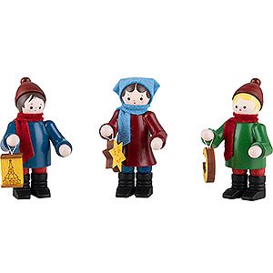 Small Figures & Ornaments Thiel Figurines Thiel Figurines - Lampion Children - 3 pieces - coloured - 6 cm / 2.4 inch