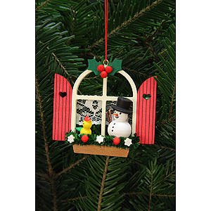 Tree ornaments Snowmen Tree Ornament - Advent Window with Snowman - 7,6x7,0 cm / 3x3 inch