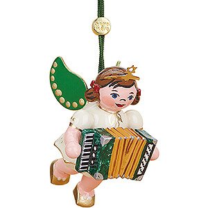 Tree ornaments Ginger Bread Design Tree Ornament Angel with Accordion - 6 cm / 2.4 inch