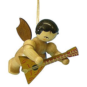 Tree ornaments Angel Ornaments Floating Angels - natural Tree Ornament - Angel with Balalaika - Natural Colors - Floating - 5,5 cm / 2,1 inch