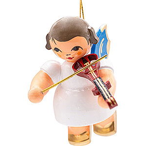 Tree ornaments Angel Ornaments Floating Angels - blue wings Tree Ornament - Angel with E-Violin - Blue Wings - Floating - 5,5 cm / 2.2 inch