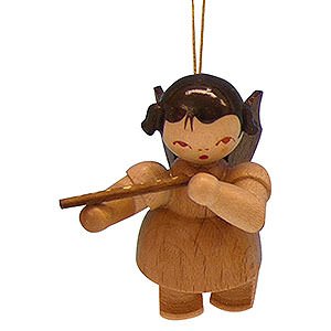 Tree ornaments Angel Ornaments Floating Angels - natural Tree Ornament - Angel with Flute - Natural Colors - Floating - 5,5 cm / 2,1 inch