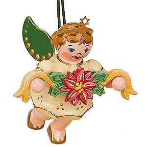 Angels Angel Ornaments Floating Angels Tree Ornament - Angel with Garland - 6 cm / 2,5 inch