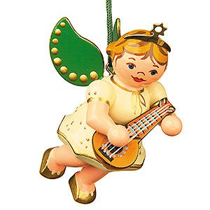 Tree ornaments Angel Ornaments Floating Angels Tree Ornament - Angel with Mandolin - 6 cm / 2,5 inch