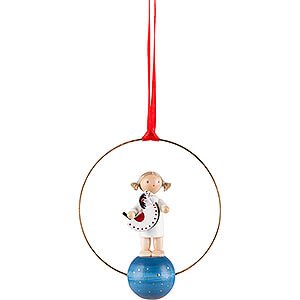 Tree ornaments Angel Ornaments Misc. Angels Tree Ornament - Angel with Rocking Horse - 7 cm / 2.8 inch
