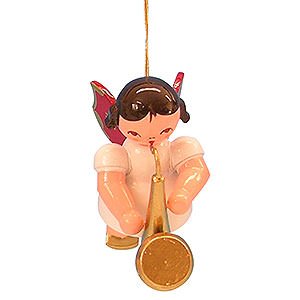 Tree ornaments Angel Ornaments Floating Angels - red wings Tree Ornament - Angel with Saxophone - Red Wings - Floating - 5,5 cm / 2,1 inch