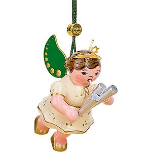 Tree ornaments Ginger Bread Design Tree Ornament Angel with Shawm - 6 cm / 2.4 inch
