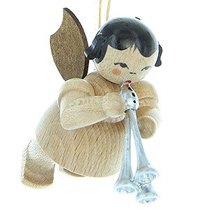Tree ornaments Angel Ornaments Floating Angels - natural Tree Ornament - Angel with Shawm - Natural Colors - Floating - 5,5 cm / 2.2 inch