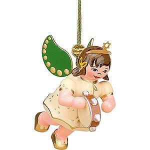 Tree ornaments Ginger Bread Design Tree Ornament Angel with Tambourine - 6 cm / 2.4 inch