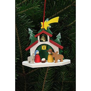 Tree ornaments Misc. Tree Ornaments Tree Ornament - Chapel with the Holy Family - 9,2x8,8 cm / 4x3 inch