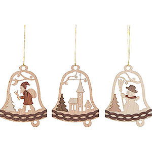Tree ornaments Christmas Tree Ornament - Christmas Bells - Set of 6 - 7 cm / 2.8 inch