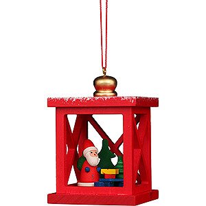 Tree ornaments Santa Claus Tree Ornament - Christmas Lantern with Santa Claus - 6,8 cm / 2.7 inch